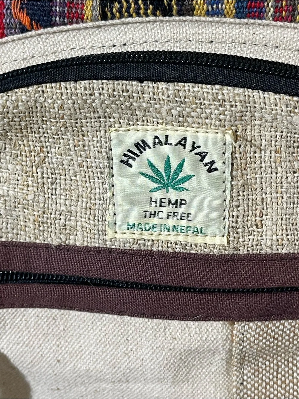 Himalayan Hemp Multicolor Woven Backpack